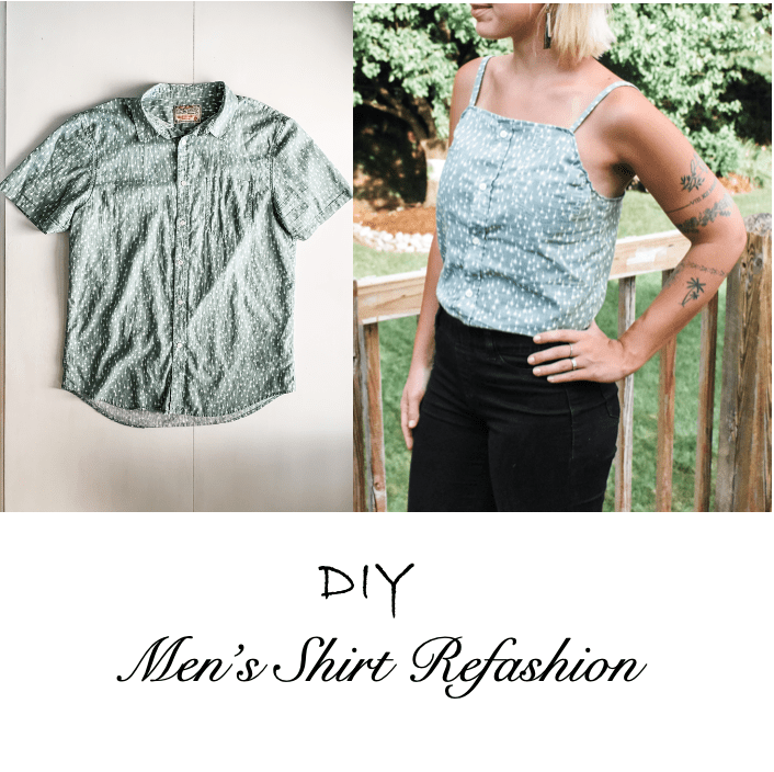 men's shirt refashion