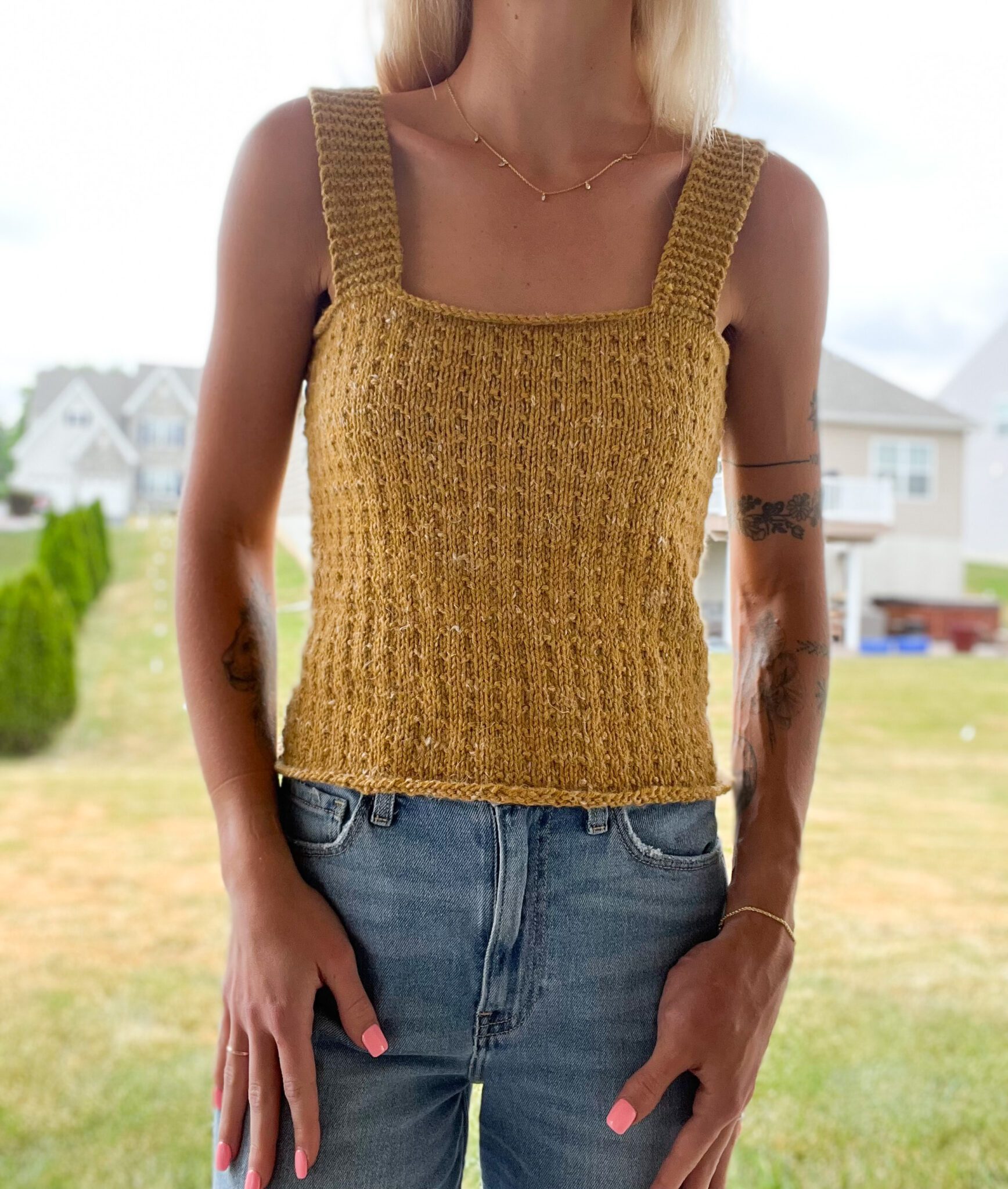 Easy Tank Top Knitting Pattern Free Summer Knitting Pattern