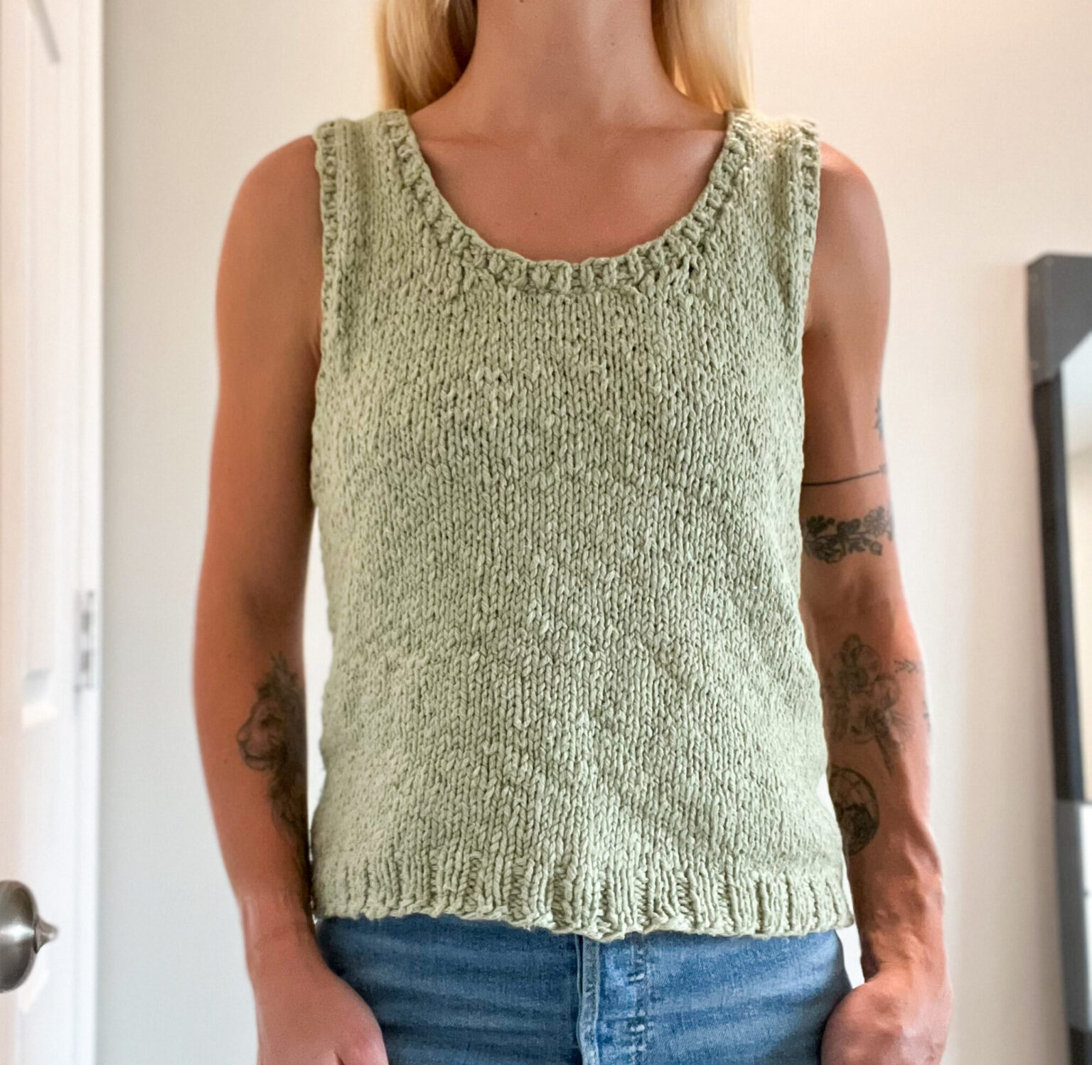 Sweater Vest Knitting Pattern | The Modern Maker Co